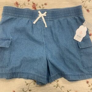 wonder nation Drawstring Denim Cargo Shorts